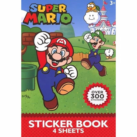 Nintendo Super Mario & Friends 4-Sheet Sticker Pad